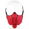 Kinky Puppy Museau + Langue Néoprène Puppy Rouge
